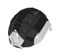 IDOGEAR Housse de Casque Tactique pour Casque Rapide Housse de Casque Multicam pour Casque Airsoft en Taille M/L, Militaire Paintball Chasse Equipement de Tir - 500D Nylon - sans Casque (Black), Noir