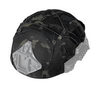 IDOGEAR Housse de Casque Tactique pour Casque Team Wendy avec Pochette de Batterie contrepoids pour Casque Taille M/L/XL 500D Nylon (Camo Black,Medium)