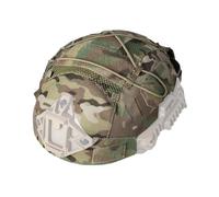IDOGEAR Housse de Casque Tactique pour Casque Team Wendy avec Pochette de Batterie contrepoids pour Casque Taille M/L/XL 500D Nylon (Camo,Large)