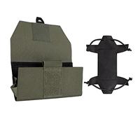 IDOGEAR Téléphone Pochette Tactique Molle Multi-Camo Portable Phone Titulaire pour Gilet Plaque Petite Pochette Utilitaire Cell Phone Taille d'écran Universelle 4.7 ''-6.8'' (Ranger Green)