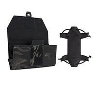 IDOGEAR Téléphone Pochette Tactique Molle Portable Phone Titulaire pour Gilet Plaque Petite Pochette Utilitaire Cell Phone Taille d'écran Universelle 4.7 ''-6.8'' (Camo Black)