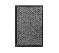 IDOHOME 60x90cm Paillasson Interieur Entree en Gris-Noir Tapis Entree Interieur Absorbant - Antidérapant - Imperméable - Débarrassez-Vous du Sable dans Le Couloir
