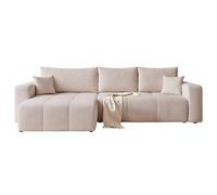 IDOHOME Canapé d’Angle Convertible réversible avec Coffre 278 x 145 cm | 278 x 145 x 79 cm, Rangement pratique, Salon et nuit, Coffre intégré