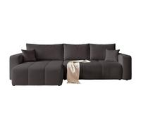IDOHOME Canapé d’Angle Convertible réversible avec Coffre 278 x 145 cm | 278 x 145 x 79 cm, Rangement pratique, Salon et nuit, Coffre intégré