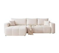 IDOHOME Canapé d’Angle Convertible réversible avec Coffre 278 x 145 cm | 278 x 145 x 79 cm, Rangement pratique, Salon et nuit, Coffre intégré