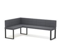 IDOHOME Gauche/Droite 128x168 cm Banquette d’Angle tapissée avec Dossier et Large Choix de Tissus - Meuble d’Angle idéal pour la Cuisine. Tissus Disponibles matelassés et Lisses.