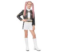 Idol Group Costume pour enfants, costume de scène à imprimé étoiles de chasseur pour filles, tenues de performance 3 pièces pour Halloween, déguisement de chasseurs d'anime pour filles, costumes