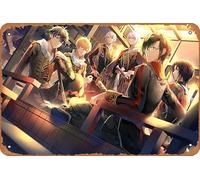 Idolish7, Gaku Yaotome, Sogo Osaka, Momo (Idolish7), Iori Izumi, Nagi Rokuya, Yamato Nikaido Anime Poster Décoration murale rétro en métal 20,3 x 30,5 cm