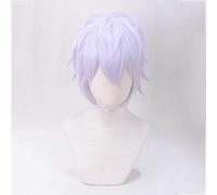 IDOLISH7 SOGO Osaka Perruque de cosplay courte et moelleuse, avec bonnet gratuit, pour Noël, carnaval, Halloween, cosplay (taille : violet clair)