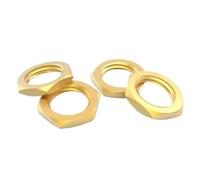 Idomin Bouchon à vis plat Hexagonal en laiton, filetage fin en laiton GB808, Standard, M8 M10 M12 M14 M16 M18 M20 M22, 5 à 30 pièces(M14x1.5x4mm-20pcs)