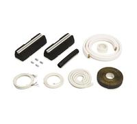 Idoneo Linea Câble réfrigérant 1/4" et 3/8" + kit de montage + console de sol 400 mm | Isole le tube en cuivre 9000/12000 BTU | Socle d'amortissement 400 mm | Pieds anti-vibrations | Double tube (13 m