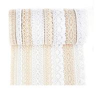 IDONGCAI Ruban de dentelle en coton par la cour dentelle pour l'artisanat ruban de dentelle pour la couture artisanat Dream Catcher fournitures mélanger 40 yards (5 yards chacun)