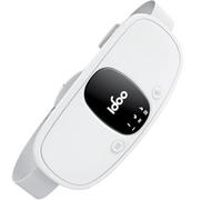 iDOO Ceinture Chauffante Regle Douloureuse,Ceinture Menstruelle Chauffante, électrique Ceinture Chauffante pour Crampes avec 3 Niveaux de Chaleur et Massage, Cadeaux pour Filles et Femmes, Blanc