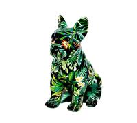 IDORTYBB Sculpture de bouledogue français graffiti - Statues de chien - Décoration d'intérieur pour salon, chambre à coucher, étagère à livres, meuble TV, bureau, centre de table, ornements