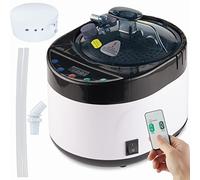 iDOTODO Cuiseur vapeur de grande capacité de 4 L, générateur de vapeur portable avec protection pour spa à domicile, chauffe-sauna, casserole en acier inoxydable avec minuterie et affichage des