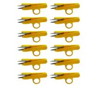 idovy - Ciseaux coupe-fils avec anneau jaune - 12 unités