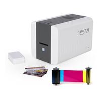 IDP SMART-21S Kit d'imprimante Simplex pour carte d'identité avec logiciel PC uniquement, 100 rubans couleur YMCKO et 100 cartes en plastique PVC