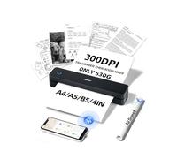 iDPRT MT610pro Imprimante Thermique A4, 300DPi Bluetooth Imprimante Portable pour Les Véhicules, Bureau, Maison, Compatible avec Les Téléphones et Ordinateurs Portables Android et iOS, Noir