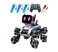 idqwsswt Chien Robot Intelligent télécommandé - Jouet éducatif et ludique pour Enfants - Stimule l'apprentissage et la créativité - Jouet d'entraînement