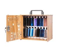 idqwsswt Coffre-Fort pour téléphone Portable verrouillé, Style Valise en Bois, Coffre-Fort pour employés, boîte de Rangement pour téléphone Portable, Garage