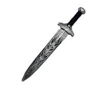 idqwsswt Costume de chasseur de démons Rumi imperméable et antirouille pour la célébration d'Halloween Costume de chasseur de démons K-pops robuste et, Épée large en argent, Taille unique