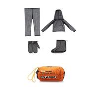 idqwsswt Ensemble de vêtements de anti-moustiques respirants, haut à capuche et gants, vêtements en polyester pour la pêche et l'aventure, noir, P/M