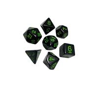 idqwsswt Jeu de dés Portables, Ensemble de dés polyédriques, Jeu de société Amusant pour Tous Les Types de rassemblements, Jeux de mathématiques.