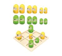 idqwsswt Jeu de société interactif pour Parents et Enfants : Dames, Petit Format, Amusant à l'intérieur comme à l'extérieur, renforce Les Liens, Grenouille, Planche 12x12cm