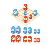 idqwsswt Jeu de société interactif pour Parents et Enfants : Dames, Petit Format, Amusant à l'intérieur comme à l'extérieur, renforce Les Liens, Manchot, Planche 12x12cm