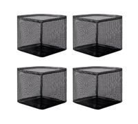 idqwsswt Lot de 4 Pots flottants pour nénuphars, paniers pour légumes, Pots de pépinière, paniers pour Plantes, Noir, Filet carré*4Pcs