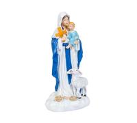 idqwsswt Magnifique statue de la Vierge Marie avec éclairage, conçue avec | pour la décoration des jardins, cours et maisons. Inspiration lumineuse décorative et religieuse, cadeau pour une maman.