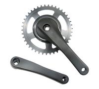 idqwsswt Manivelle de Rechange pour vélo Pliant, pièces durables, pédalier | monovitesse en alliage d'aluminium léger 42 dents, pour VTT et vélo de route.