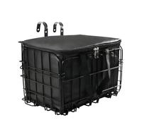 idqwsswt Panier de vélo pliable fabriqué en fil d'acier durable, charge sûre jusqu'à 15 kg, élégant avec résistance à la rouille, accessoires de