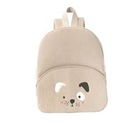 idqwsswt Sac à pour Enfant en Velours côtelé brodé d'animaux, abordable, adapté à l'école et au Refuge, 30 cm x 24 cm, Kaki et Rose, Chien Kaki