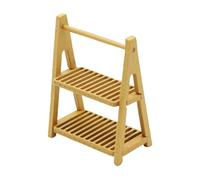 idqwsswt Structures de Jardin Miniatures, Supports à Plantes offrant des Solutions élégantes pour Les aménagements Miniatures (échelle 1/12 et 1/6), , Marron Clair , 43 x 24 x 57 mm