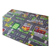 idqwsswt Tapis de Jeu de Voiture pour Enfants, Jouet éducatif Rampant, Tapis Route, Jeu décoratif Amusant, Glissement développement et pour Enfants, 90x140cm