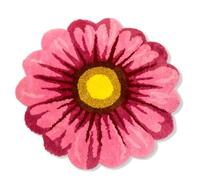 idqwsswt Tapis Takashi Murakami, Tapis à Fleurs, Jaune Vif,Rose | bain