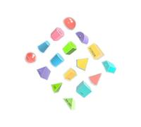 idqwsswt Visualisation des Concepts de géométrie Ensemble de Blocs de Formes géométriques Jouets engageants avec Artisanat de précision pour l'éducation