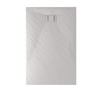 Idralite Bac à Douche 70x150x2,6 CM Rectangulaire Blanc Effet Pierre Mod. Blend