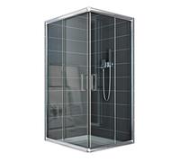 CABINE DE DOUCHE PAROI DE DOUCHE ANGULAIRE VERRE COULISSANT ITALIENNE