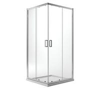 CABINE PAROI DOUCHE 80X70 H200 CM VERRE TRANSPARENT ANGULAIRE ITALIENNE READY