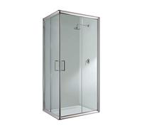 CABINE DE DOUCHE PAROI DE DOUCHE ANGULAIRE VERRE COULISSANT ITALIENNE