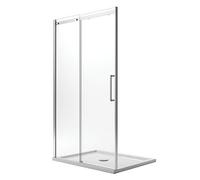 Idralite Porte de douche Prime 100 cm H200 verre 8 mm anticalcaire Easy-Clean coulissante gauche