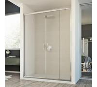 CABINE DE DOUCHE PAROI DE DOUCHE 170 CM MUR COULISSANTES 2 PORTES OPAQUE