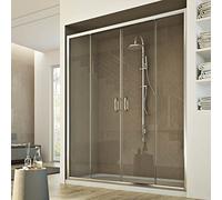 CABINE DE DOUCHE PAROI DE DOUCHE VERRE 2 PORTES COULISSANTES DE 117 À 181CM