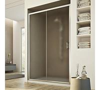 Idralite Paroi de douche porte unique coulissante verre de 97 à 151 cm