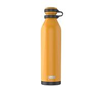 IDRINK® - b-evo Bouteille thermique révolutionnaire, 3 murs, bouteille en acier inoxydable avec double bouchon, 500 ML (MANGO MANTENGA)
