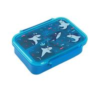 IDRINK® - Boîte à lunch avec séparation, fourchette et cuillère 18,5 x 13,4 x 6 cm (SHARK)