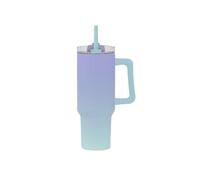 IDRINK - Bouteille isotherme de voyage Tumbler 1,2 l avec poignée et paille (Lille/Vert-Eau)