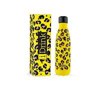 IDRINK® - Bouteille thermique révolutionnaire, bouteille en acier inoxydable à 2 parois PRIX DE FIN DE SÉRIE, 500 ML LEOPARD YELLOW